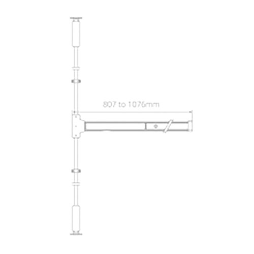 Panic Hardware Glass and Brass